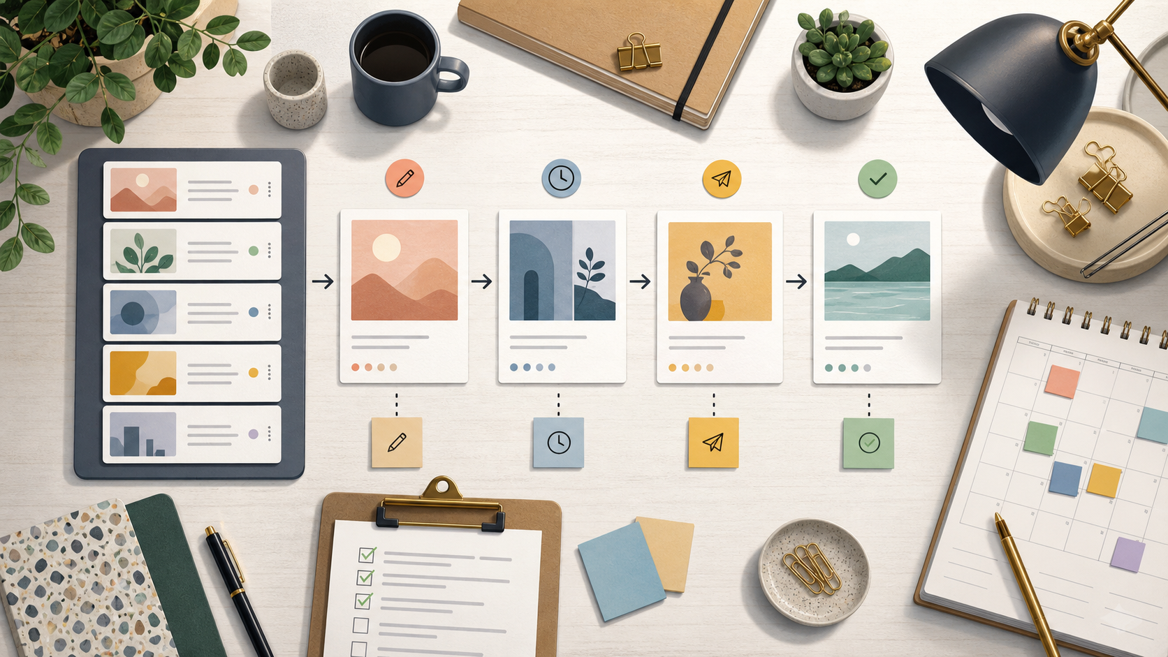 Buffer review workflow evidence board