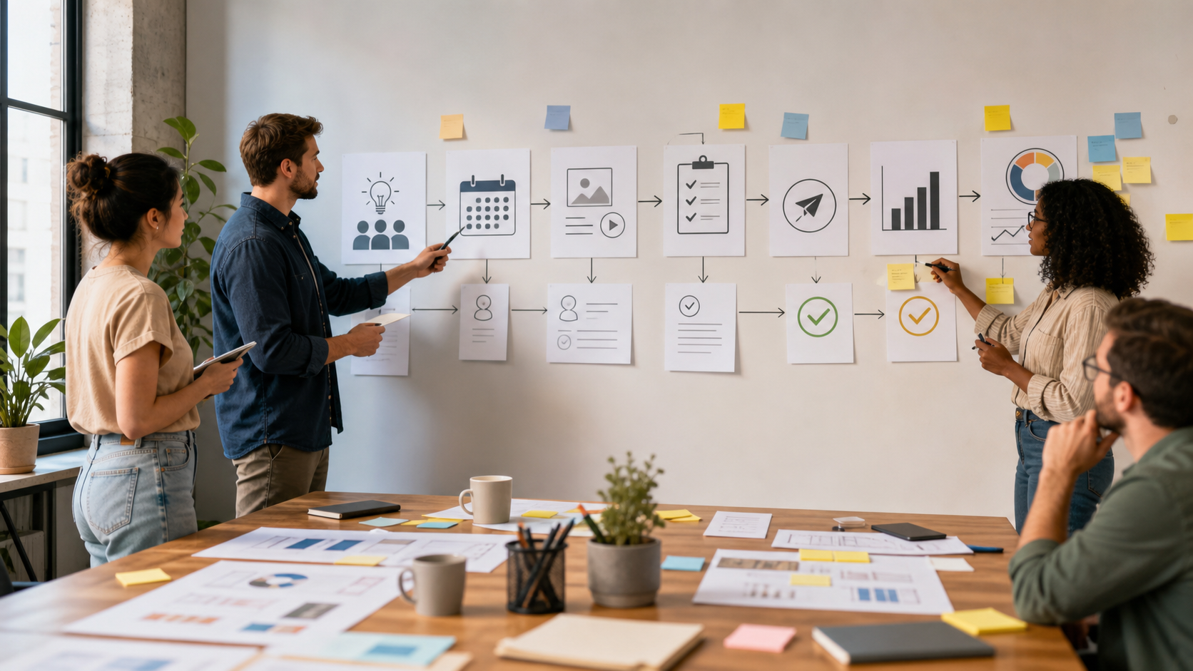 social media stack checklist workflow evidence board